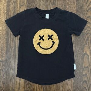 Huxbaby Smiley T-Shirt Black 4T